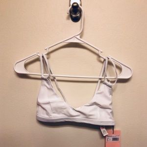 White Missguided swim top neverworn w/ tags size 4